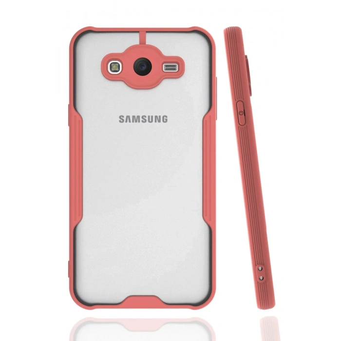 Samsung Galaxy J7 Kılıf Platin Silikon - Pembe