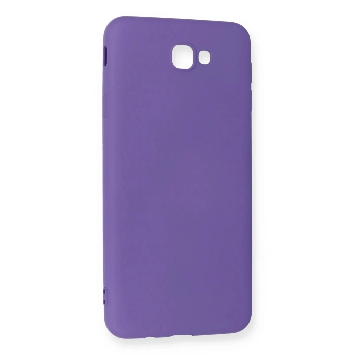 Samsung Galaxy J7 Prime Kılıf Nano içi Kadife Silikon - Mor