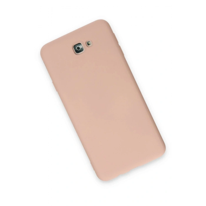 Samsung Galaxy J7 Prime Kılıf Nano içi Kadife Silikon - Pudra