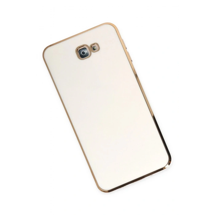 Samsung Galaxy J7 Prime Kılıf Volet Silikon - Beyaz