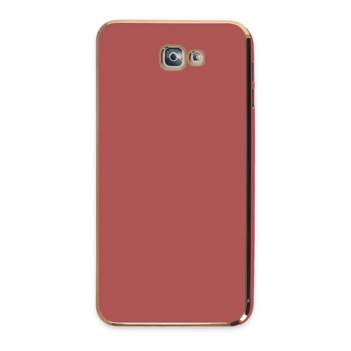 Samsung Galaxy J7 Prime Kılıf Volet Silikon - Kırmızı