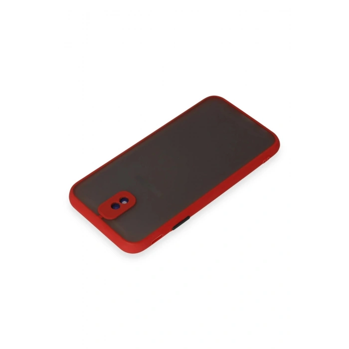 Samsung Galaxy J7 Pro / J730 Kılıf Montreal Silikon Kapak - Kırmızı