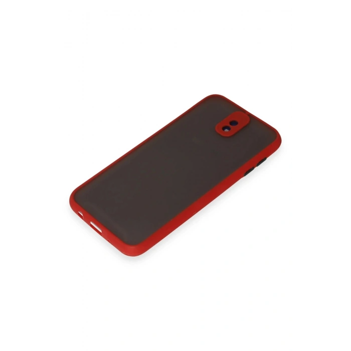 Samsung Galaxy J7 Pro / J730 Kılıf Montreal Silikon Kapak - Kırmızı