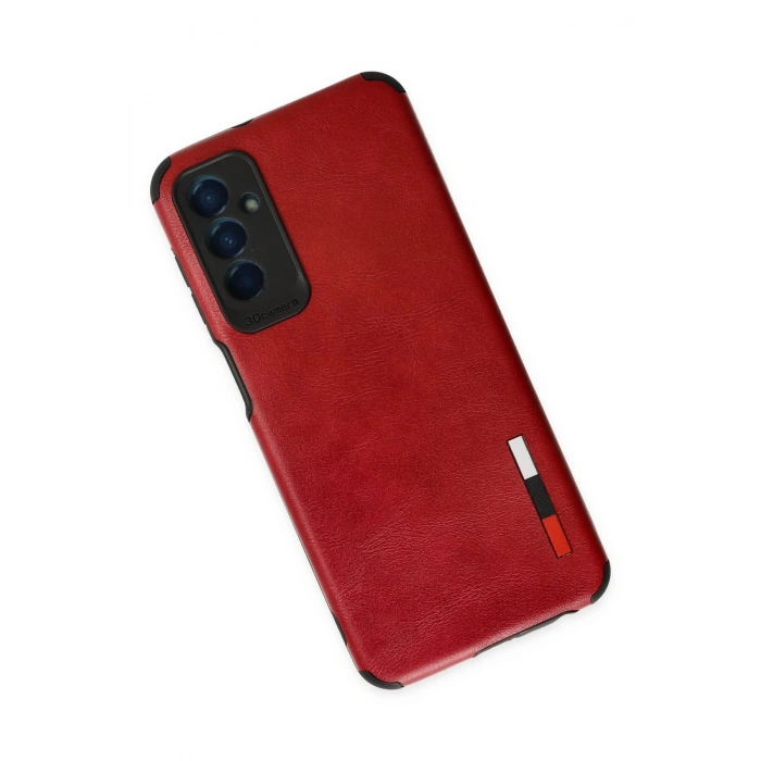 Samsung Galaxy M13 Kılıf Loop Deri Silikon - Kırmızı