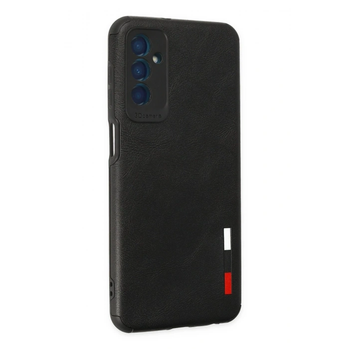 Samsung Galaxy M13 Kılıf Loop Deri Silikon - Siyah