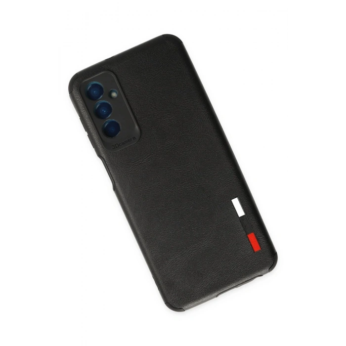 Samsung Galaxy M13 Kılıf Loop Deri Silikon - Siyah