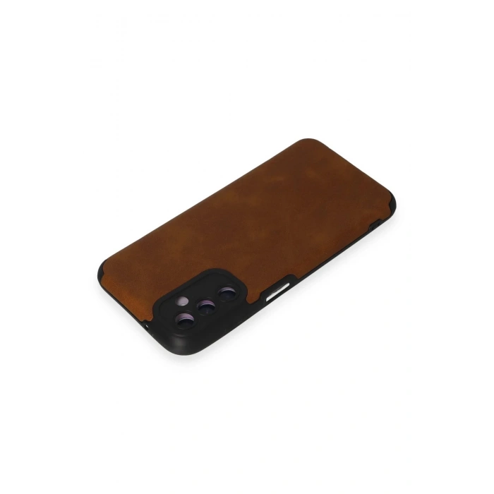 Samsung Galaxy M14 5G Kılıf Loop Deri Silikon - Kahverengi