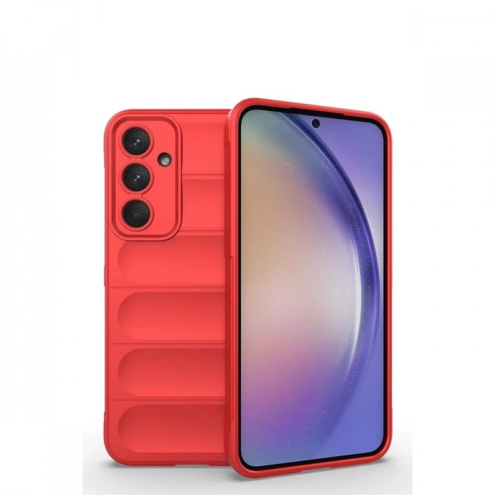 Samsung Galaxy M14 5G Kılıf Optimum Silikon - Kırmızı