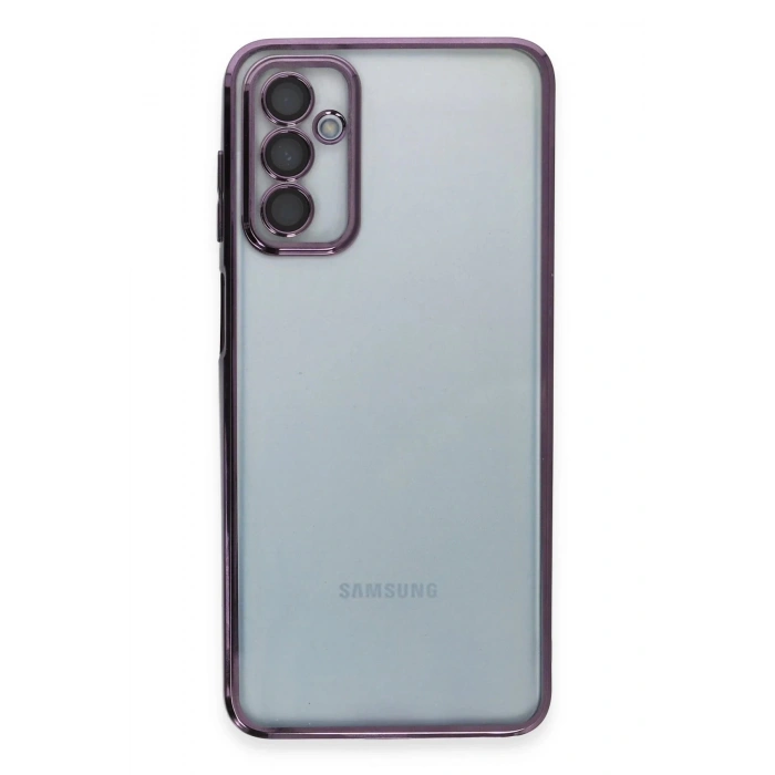 Samsung Galaxy M23 Kılıf Lensli Silikon - Mor