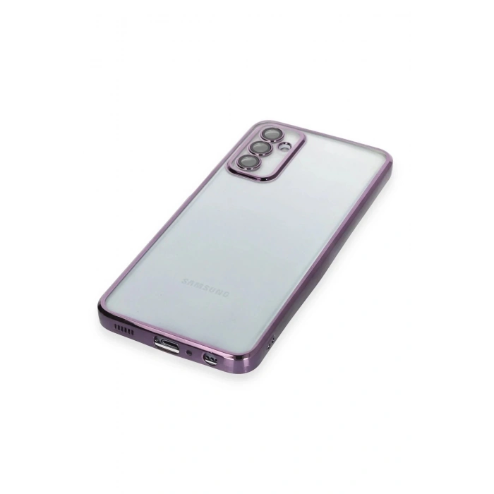 Samsung Galaxy M23 Kılıf Lensli Silikon - Mor