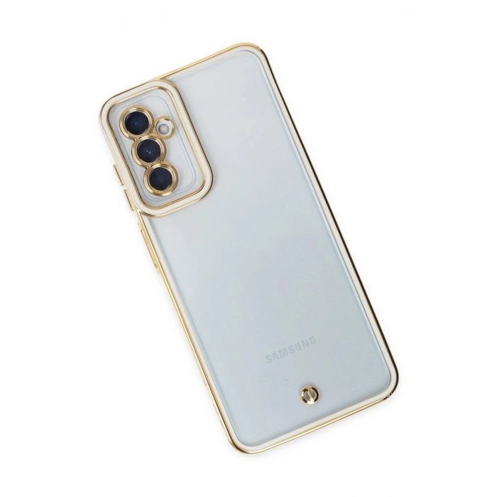 Samsung Galaxy M23 Kılıf Liva Lens Silikon - Beyaz