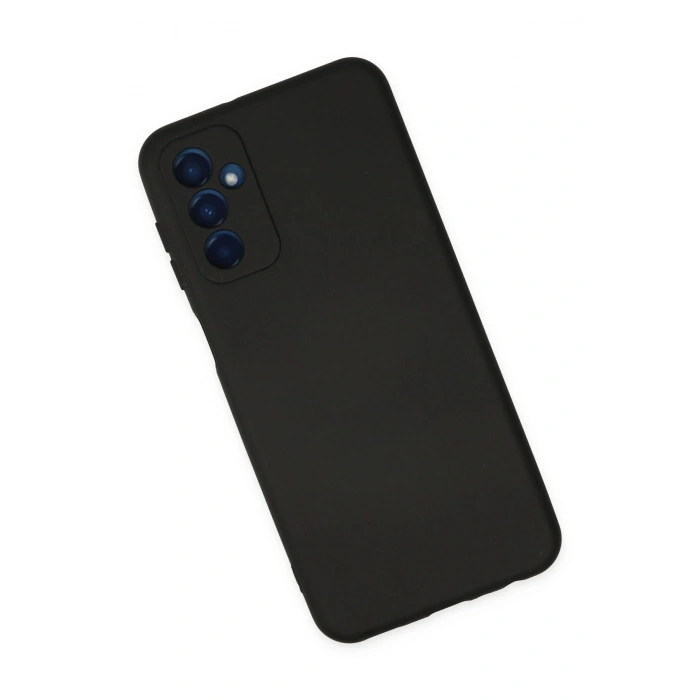 Samsung Galaxy M23 Kılıf Nano içi Kadife Silikon - Siyah
