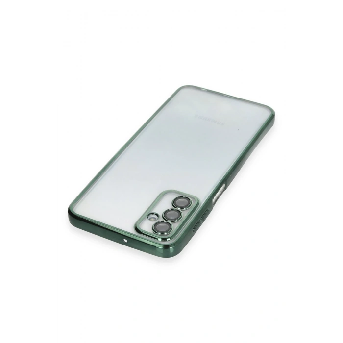 Samsung Galaxy M23 Kılıf Razer Lensli Silikon - Yeşil