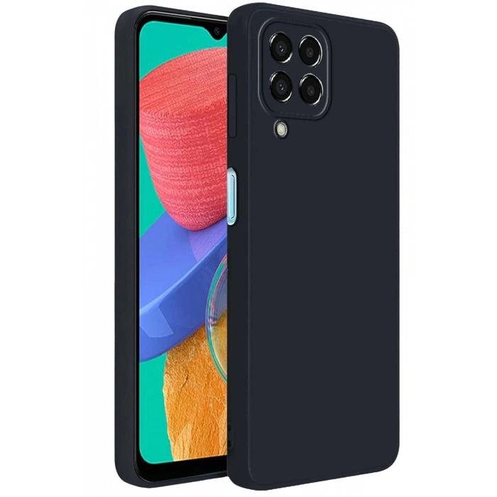 Samsung Galaxy M33 Kılıf First Silikon - Siyah