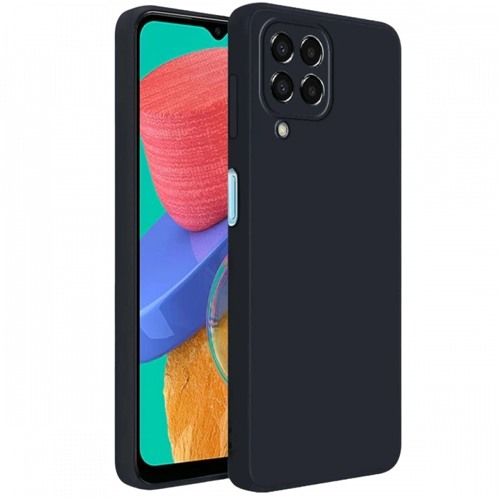 Samsung Galaxy M33 Kılıf First Silikon - Siyah