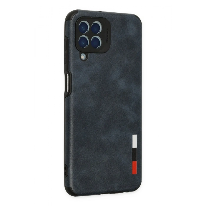 Samsung Galaxy M33 Kılıf Loop Deri Silikon - Lacivert
