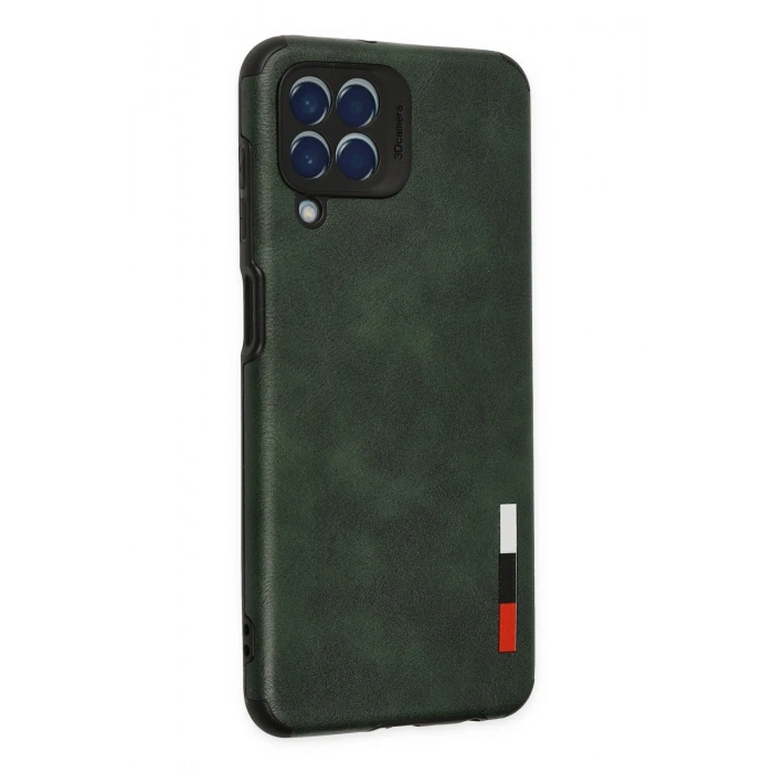 Samsung Galaxy M33 Kılıf Loop Deri Silikon - Yeşil