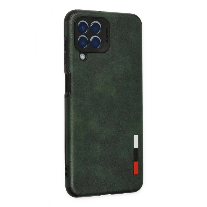 Samsung Galaxy M33 Kılıf Loop Deri Silikon - Yeşil