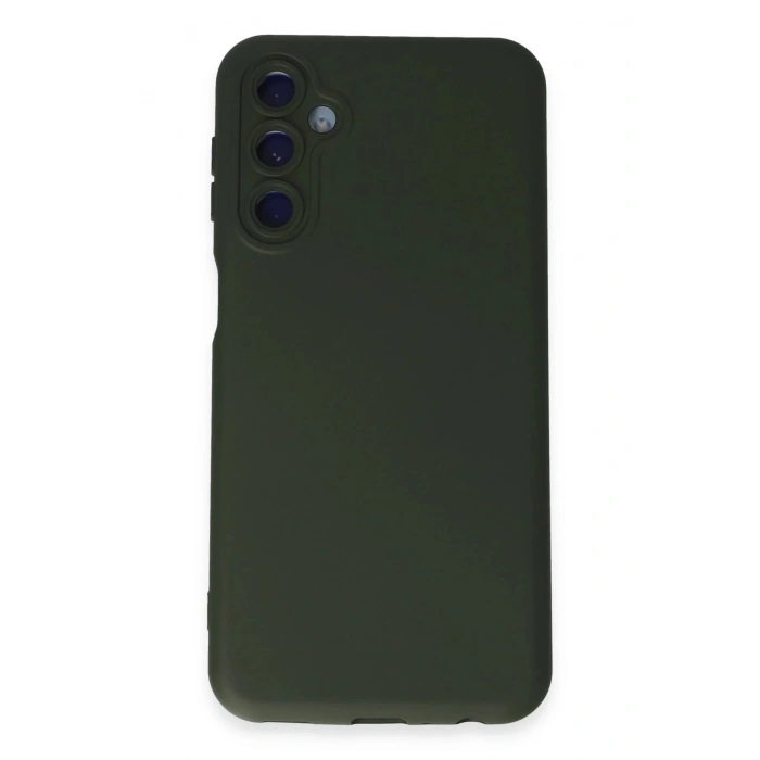 Samsung Galaxy M34 5G Kılıf Nano içi Kadife Silikon - Koyu Yeşil