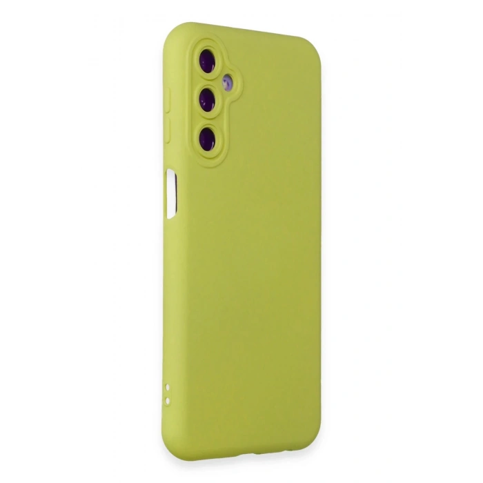 Samsung Galaxy M34 5G Kılıf Nano içi Kadife Silikon - Sarı