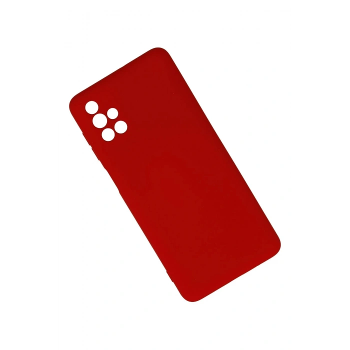 Samsung Galaxy M51 Kılıf Nano içi Kadife Silikon - Kırmızı