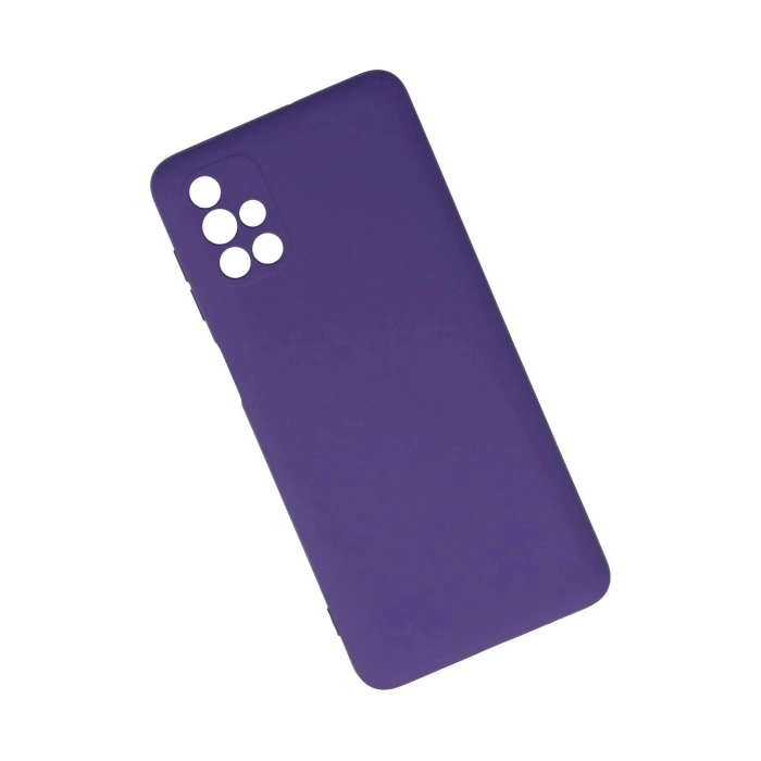 Samsung Galaxy M51 Kılıf Nano içi Kadife Silikon - Mor