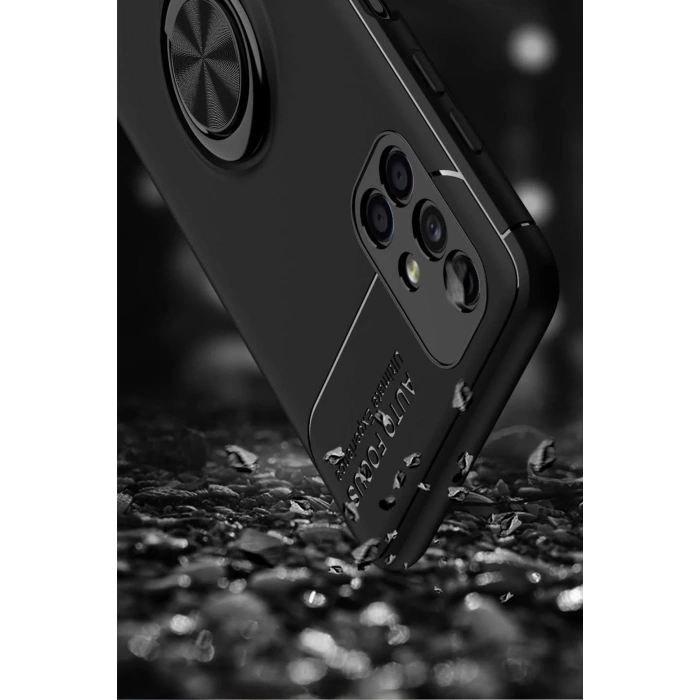 Samsung Galaxy M51 Kılıf Range Yüzüklü Silikon - Kırmızı