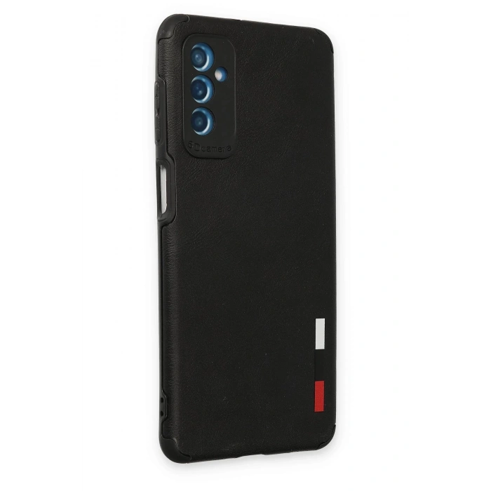 Samsung Galaxy M52 5G Kılıf Loop Deri Silikon - Siyah