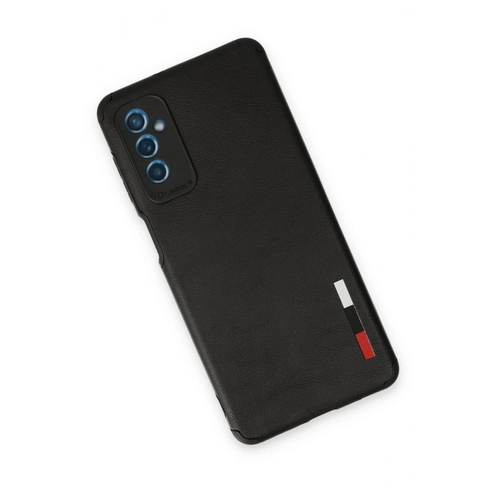 Samsung Galaxy M52 5G Kılıf Loop Deri Silikon - Siyah