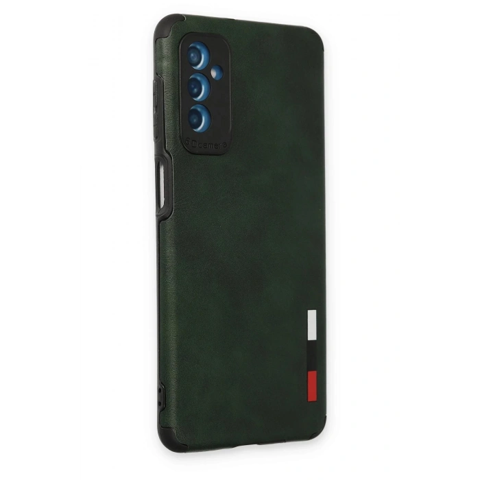 Samsung Galaxy M52 5G Kılıf Loop Deri Silikon - Yeşil