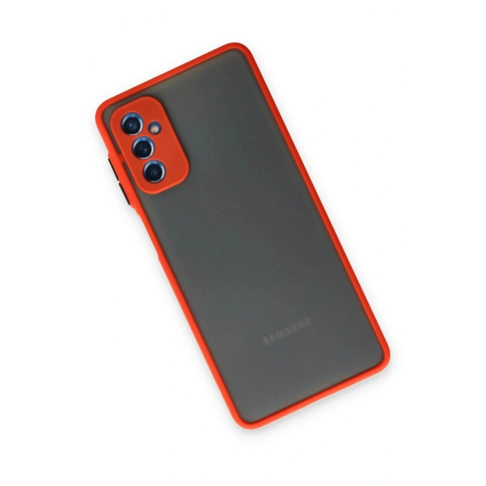 Samsung Galaxy M52 5G Kılıf Montreal Silikon Kapak - Kırmızı