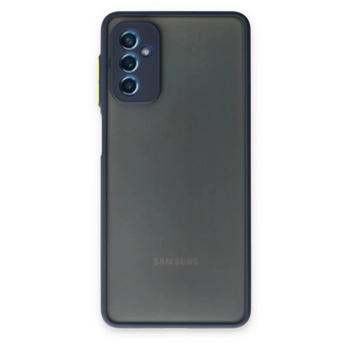 Samsung Galaxy M52 5G Kılıf Montreal Silikon Kapak - Lacivert