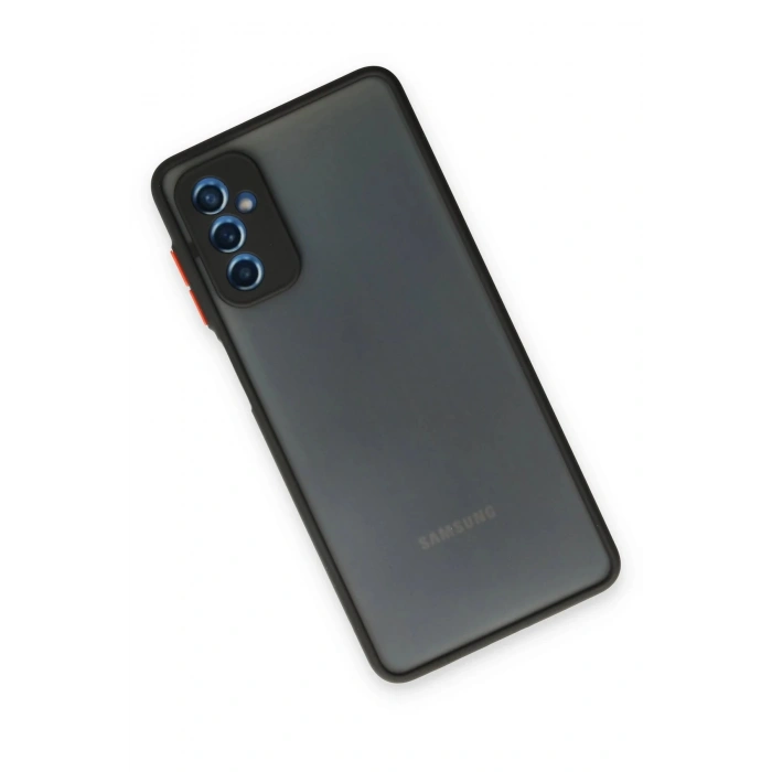 Samsung Galaxy M52 5G Kılıf Montreal Silikon Kapak - Siyah