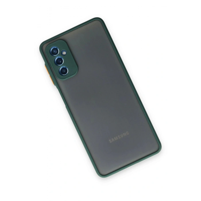 Samsung Galaxy M52 5G Kılıf Montreal Silikon Kapak - Yeşil