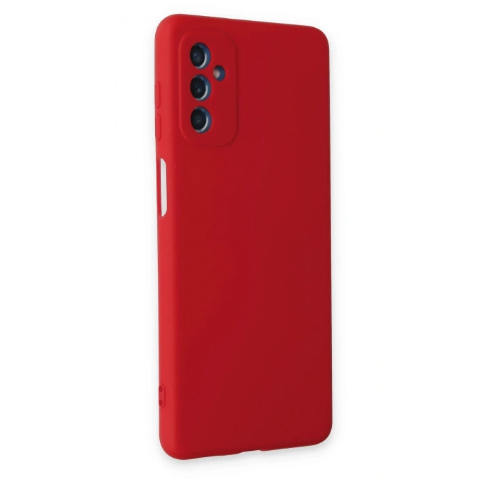 Samsung Galaxy M52 5G Kılıf Nano içi Kadife Silikon - Kırmızı