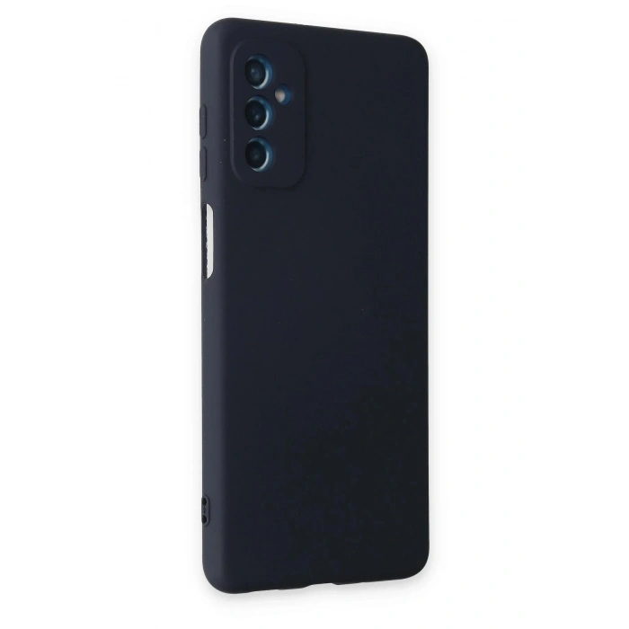Samsung Galaxy M52 5G Kılıf Nano içi Kadife Silikon - Lacivert