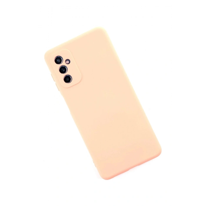 Samsung Galaxy M52 5G Kılıf Nano içi Kadife Silikon - Pudra