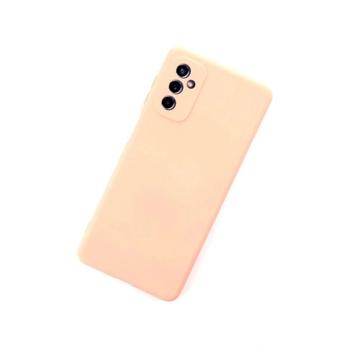 Samsung Galaxy M52 5G Kılıf Nano içi Kadife Silikon - Pudra