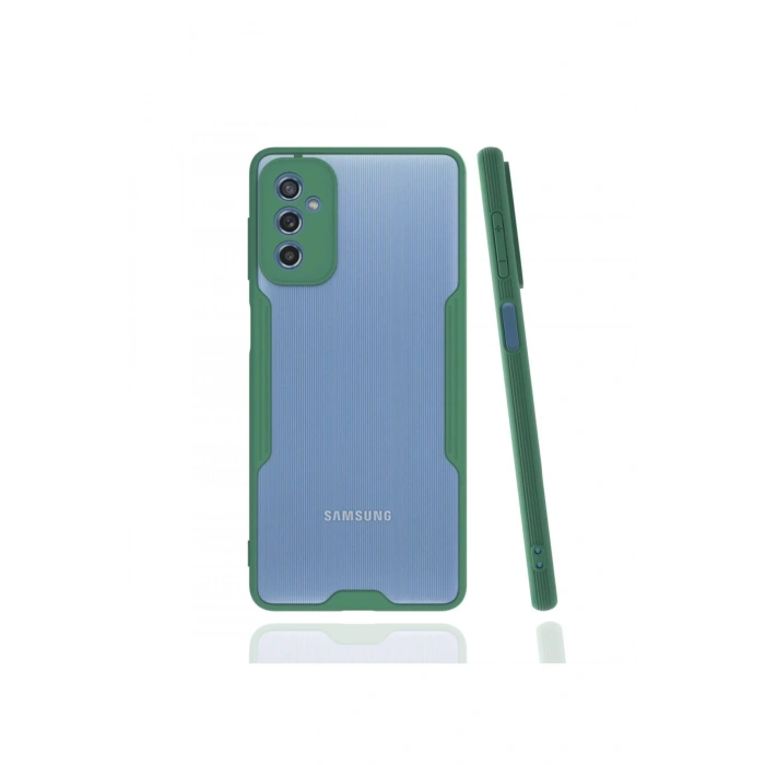 Samsung Galaxy M52 5G Kılıf Platin Silikon - Yeşil