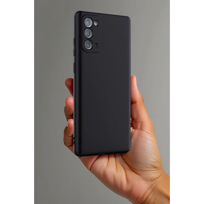 Samsung Galaxy Note 20 Kılıf First Silikon - Mavi