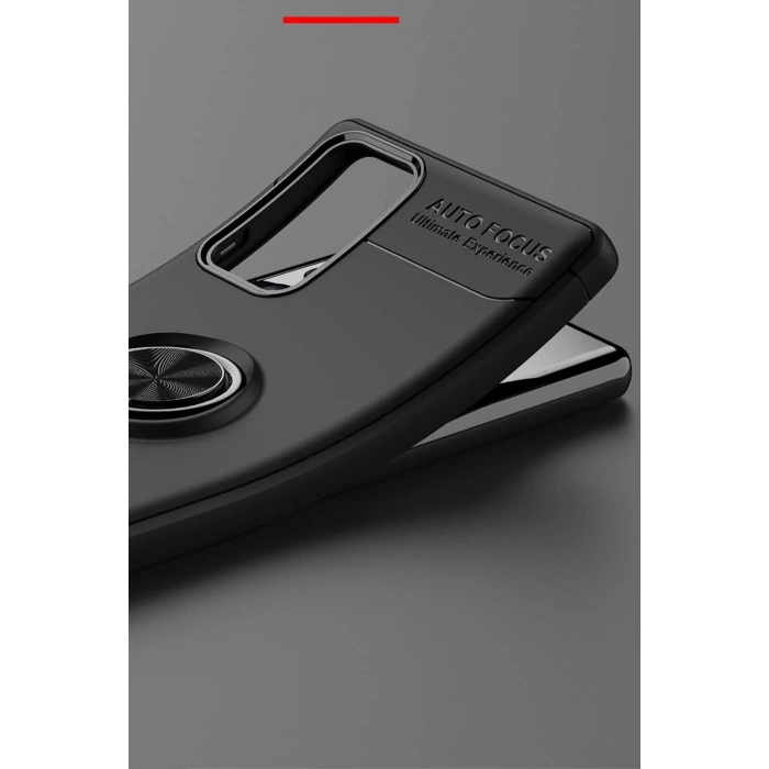 Samsung Galaxy Note 20 Kılıf Range Yüzüklü Silikon - Mavi