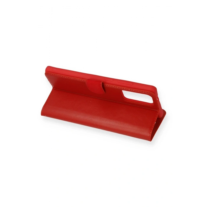 Samsung Galaxy Note 20 Kılıf Trend S Plus Kapaklı Kılıf - Kırmızı