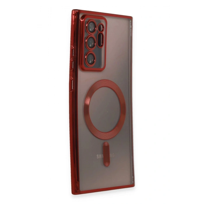 Samsung Galaxy Note 20 Ultra Kılıf Kross Magneticsafe Kapak - Kırmızı