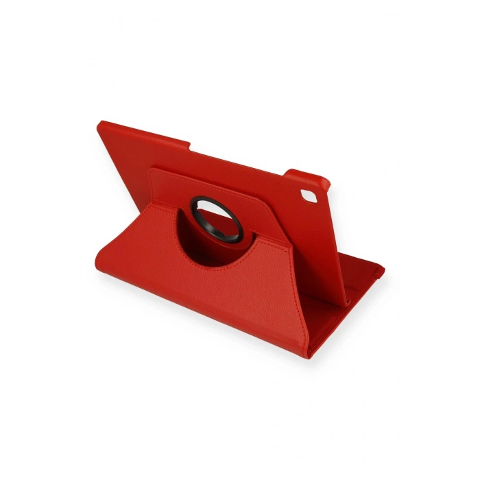 Samsung Galaxy P610 Tab S6 Lite 10.4 Kılıf 360 Tablet Deri Kılıf - Kırmızı