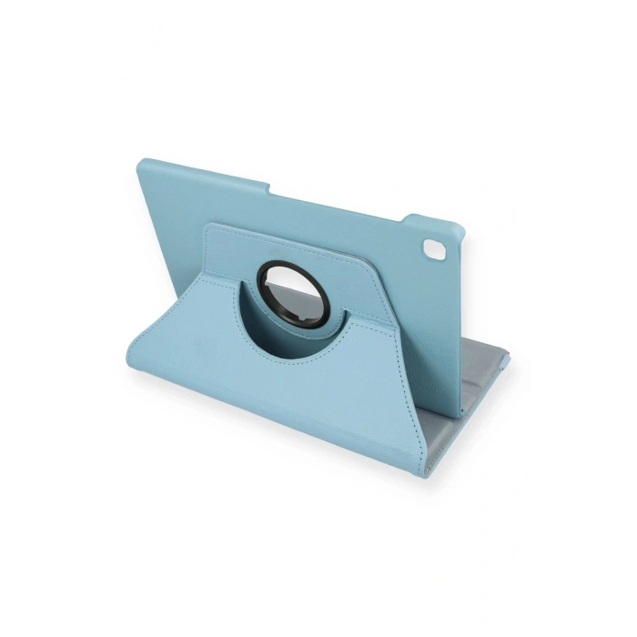 Samsung Galaxy P610 Tab S6 Lite 10.4 Kılıf 360 Tablet Deri Kılıf - Turkuaz