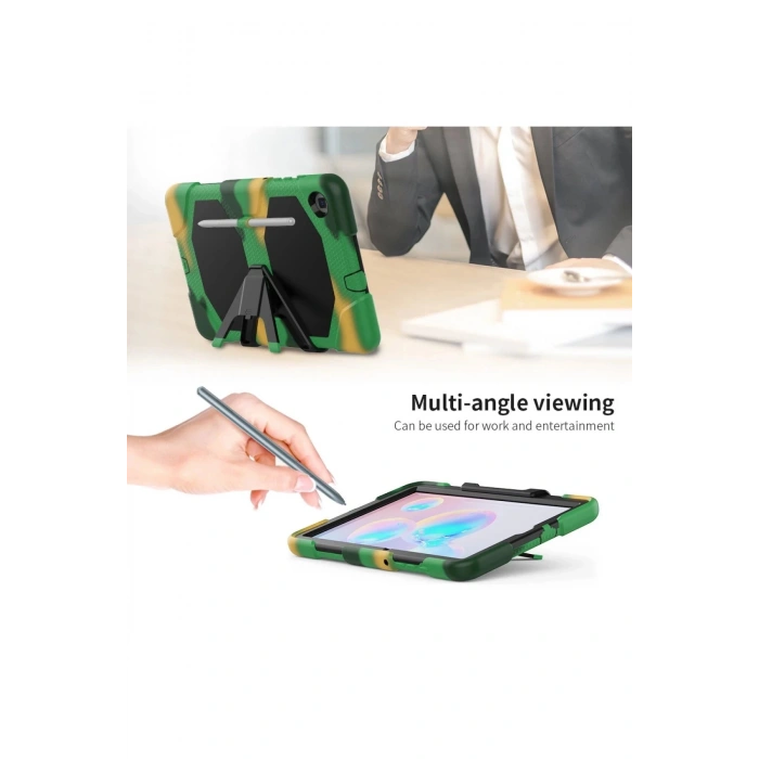 Samsung Galaxy P610 Tab S6 Lite 10.4 Kılıf Griffin Tablet Kapak - Kamuflaj