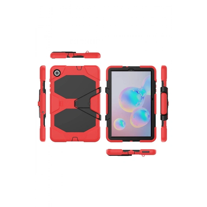 Samsung Galaxy P610 Tab S6 Lite 10.4 Kılıf Griffin Tablet Kapak - Kırmızı