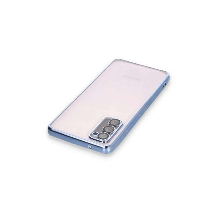 Samsung Galaxy S20 FE Kılıf Lensli Silikon - Açık Mavi