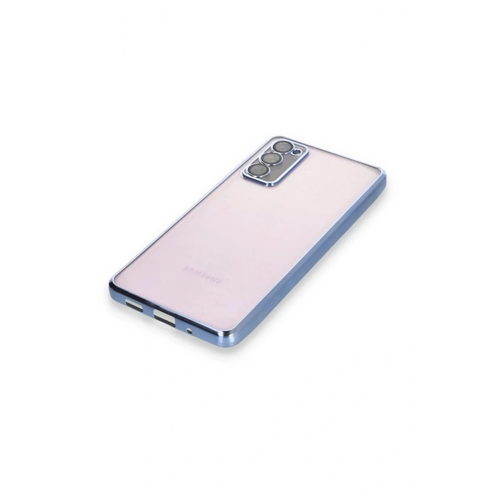 Samsung Galaxy S20 FE Kılıf Lensli Silikon - Açık Mavi