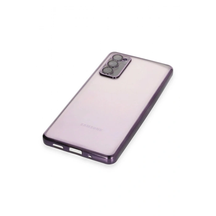 Samsung Galaxy S20 FE Kılıf Lensli Silikon - Mor